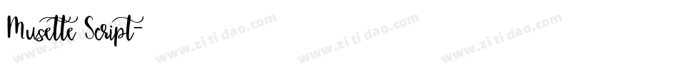 Musette Script字体转换
